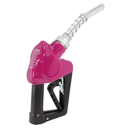Husky 159416N-20 X 3/4" Pink Unleaded Nozzle with Three Notch Hold Open Clip & Mate Guard and Polymer Handle Cover